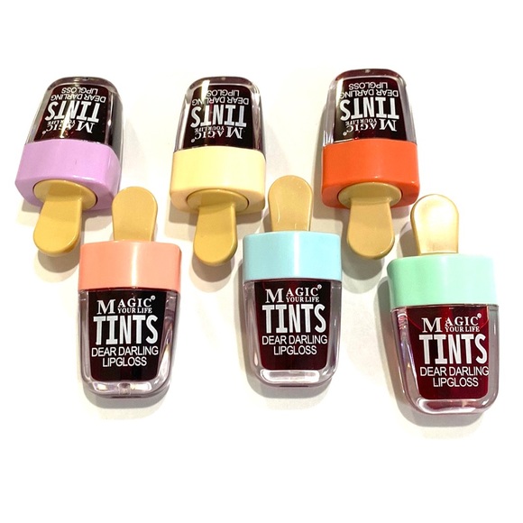 Ice Cream Shape Lip Gloss Tint 6 Colors - Picture 2 of 8